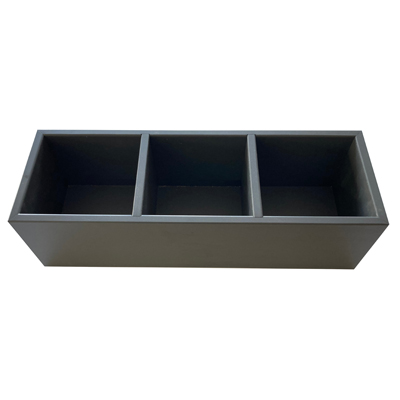 Utensilienbox, Tischbox, schwarz lackiert